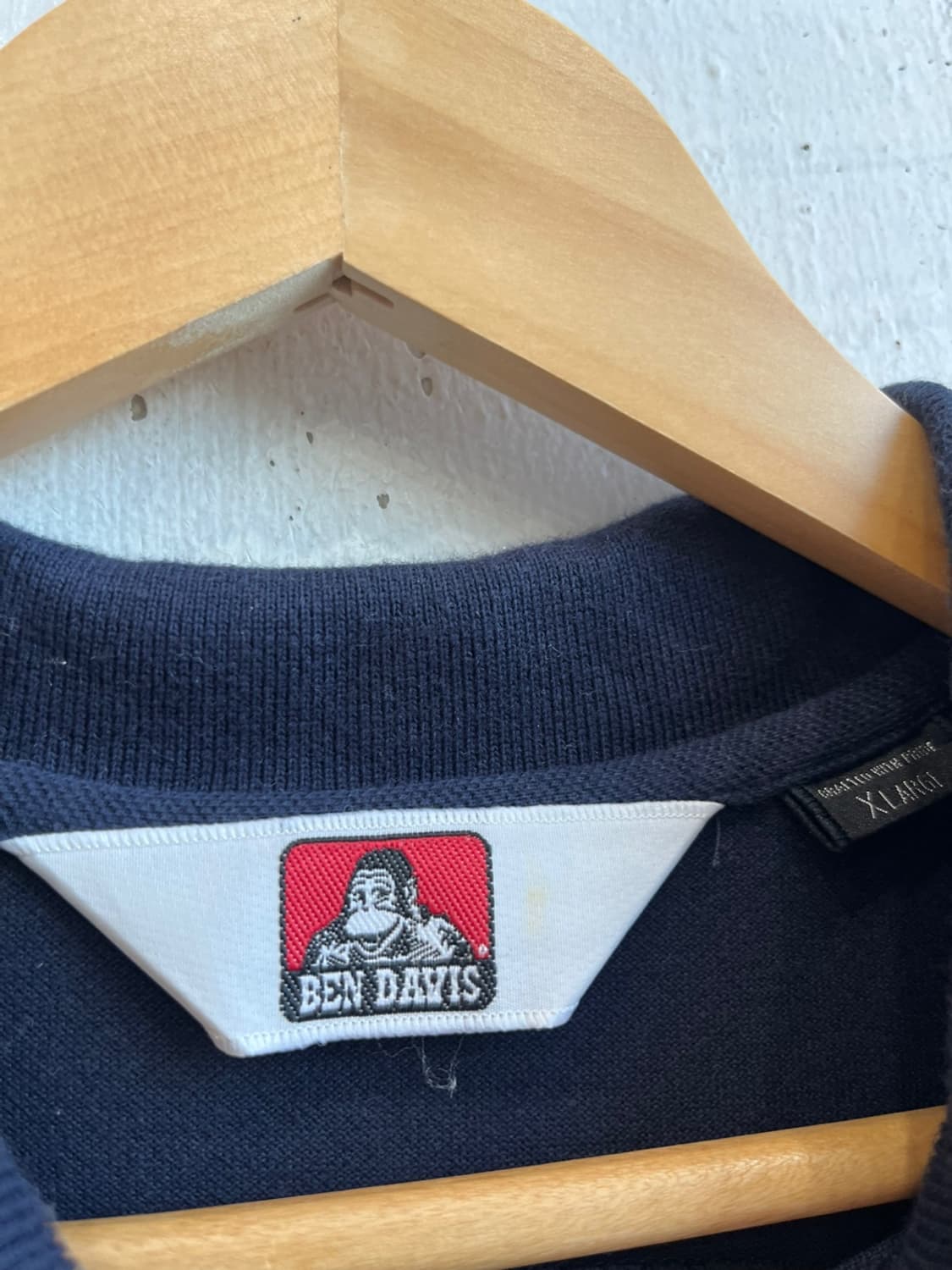 벤데이비스 재팬 자수 PK티셔츠 카라티 네이비 상품이미지8