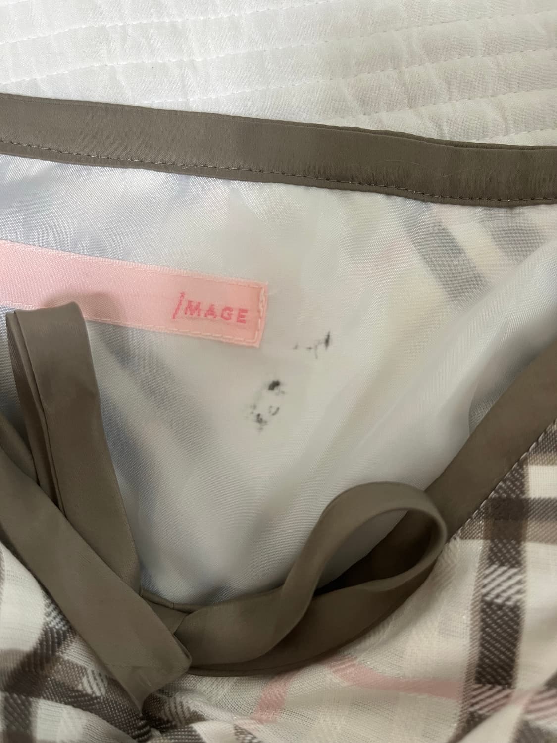 Burberry 초코 딸기 라떼갸루 히메갸루 체크 리본 원피스 상품이미지5