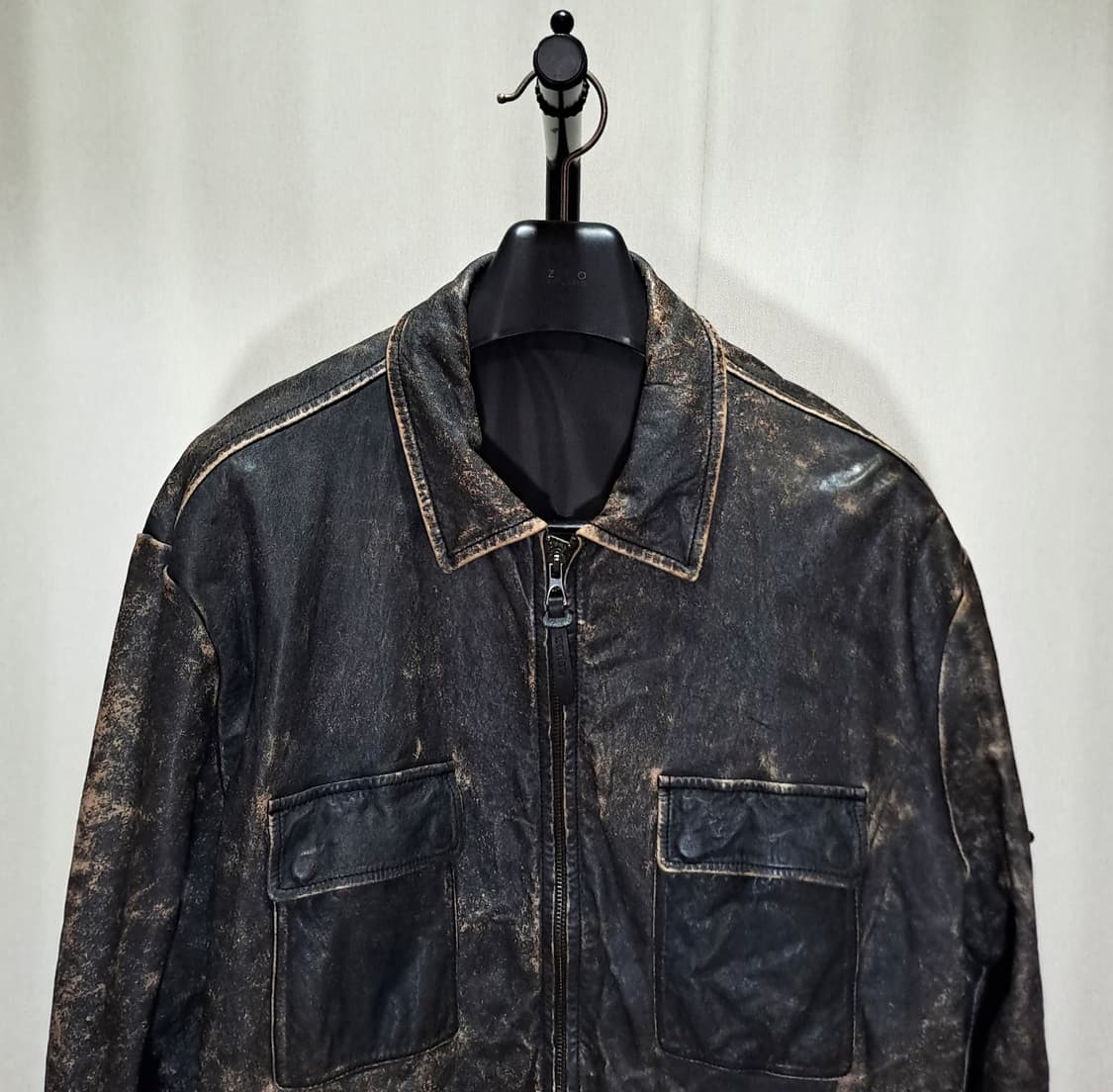(새제품) 시리즈 빈티지 가죽자켓 110 B13 상품이미지3
