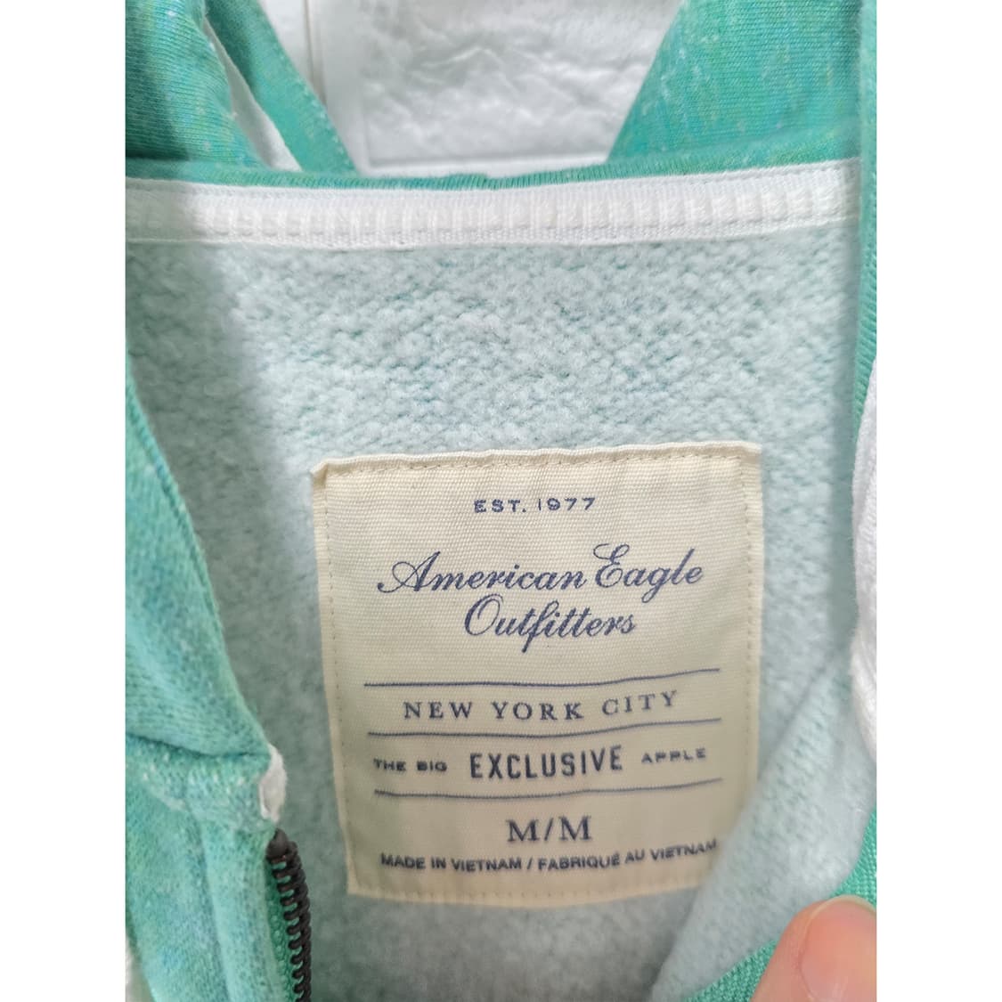 택포) 아메리칸 이글 민트색 후드집업 M 상품이미지2
