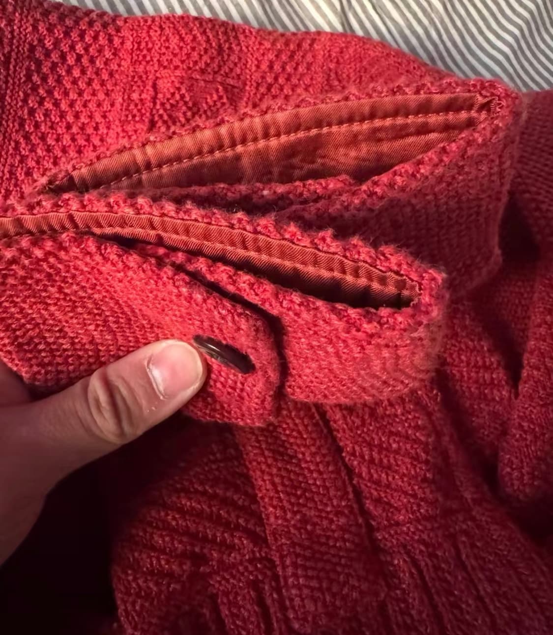 rrl 레드 니트 셔츠 m 상품이미지4