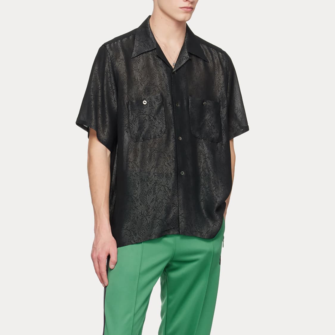 botanical jacquard one-up shirt 상품이미지2