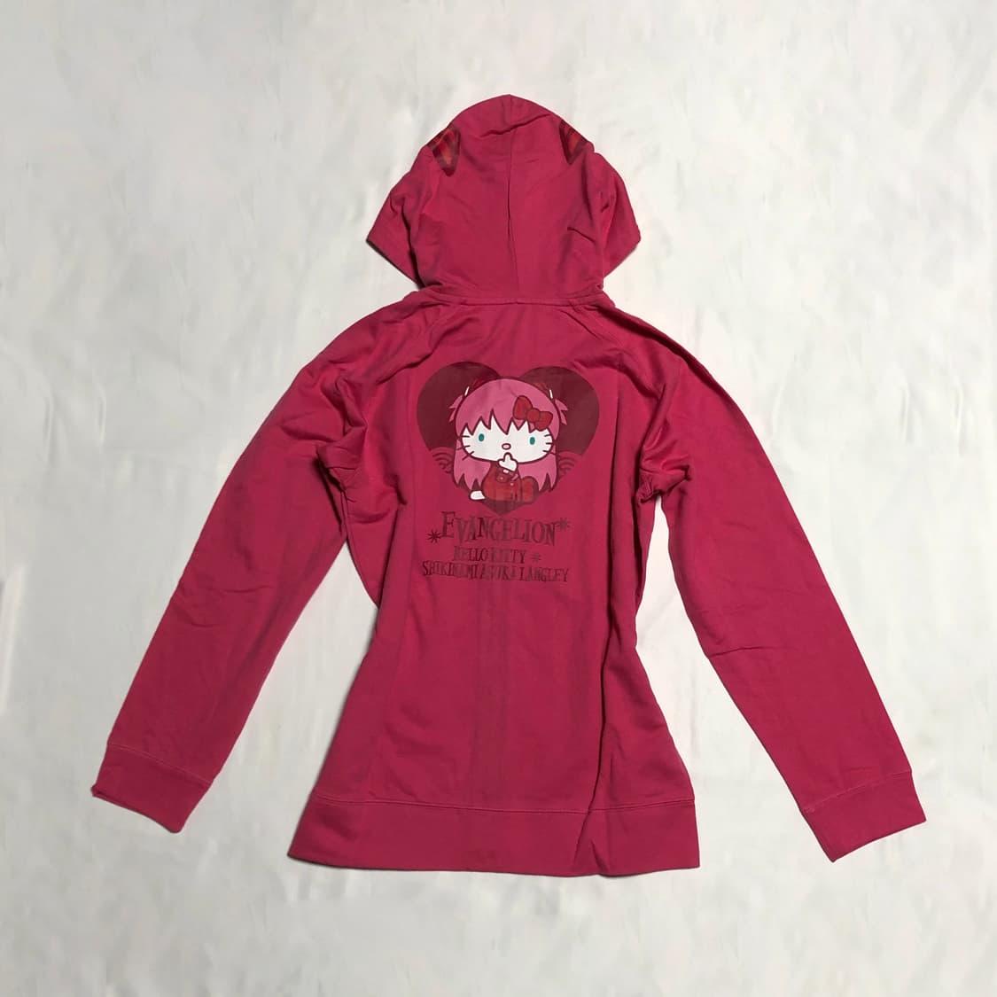 에반게리온 아스카 키티 후드 집업 레드 상품이미지1