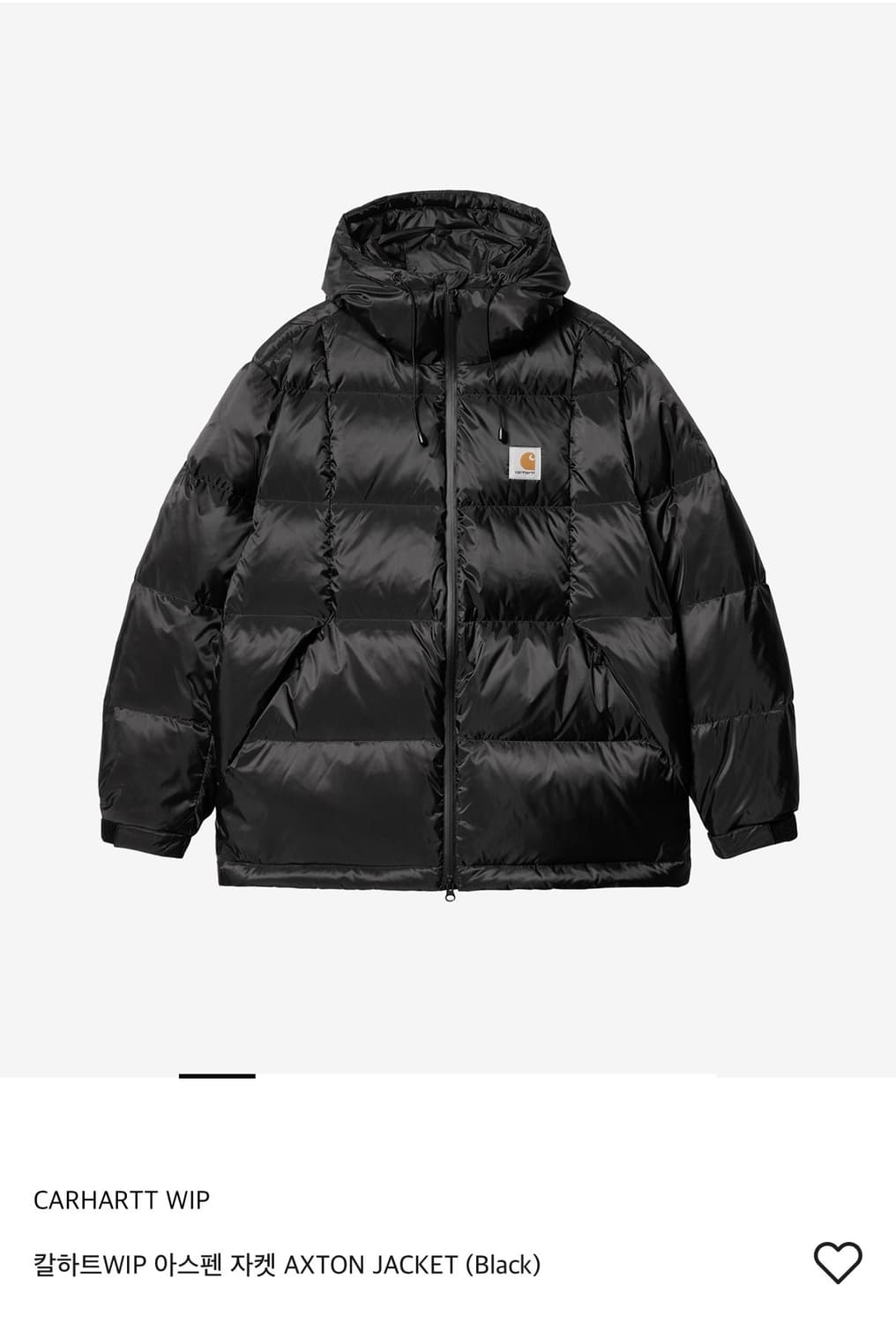 칼하트 WIP 아스펜(엑스톤)자켓 블랙 상품이미지1
