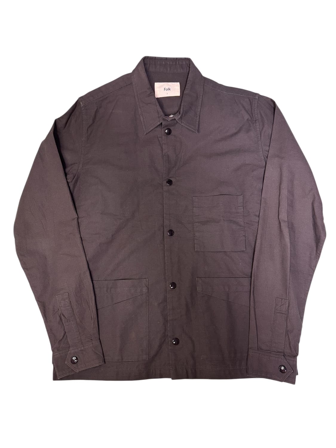 Folk clothing 어셈블 가먼트 셔츠 자켓 딥브라운챠콜 2 상품이미지2