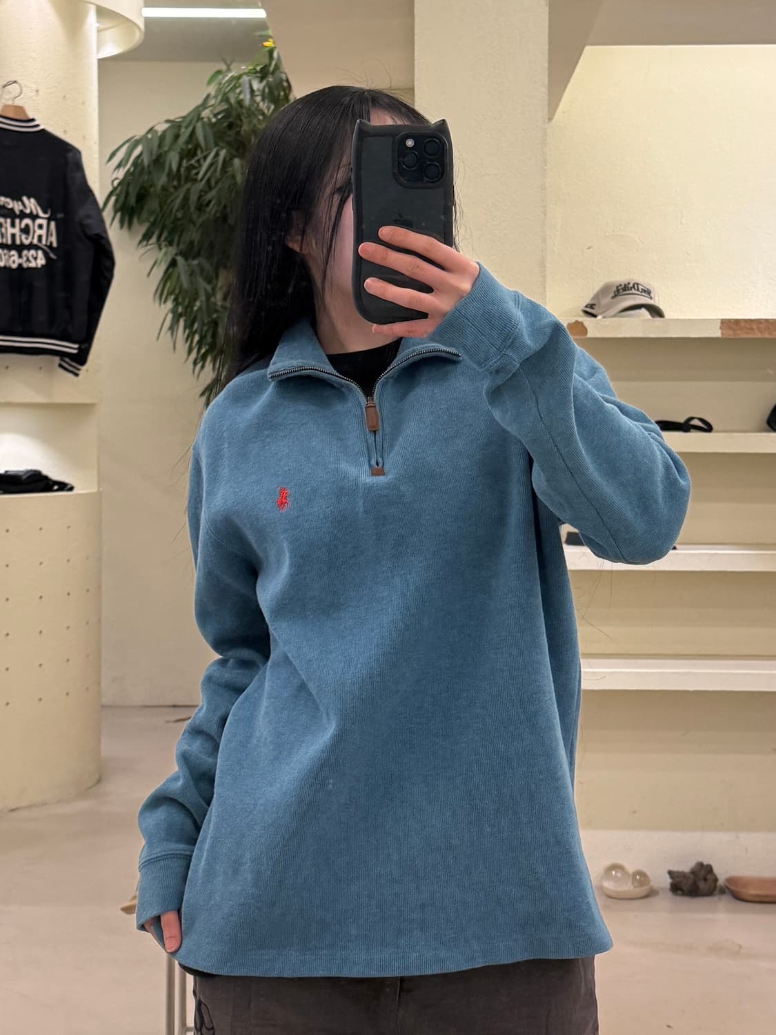 폴로 랄프로렌 포니 쿼터 집업 니트 U141 상품이미지1