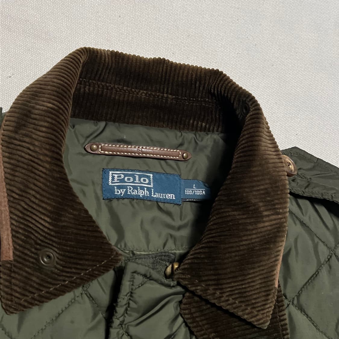 L 폴로랄프로렌 코듀로이 카라 퀄팅 자켓 상품이미지4