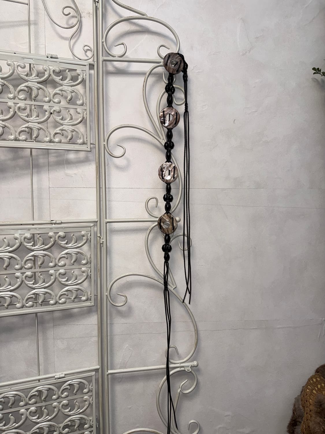 Ethnic marble beads strap belt 상품이미지5