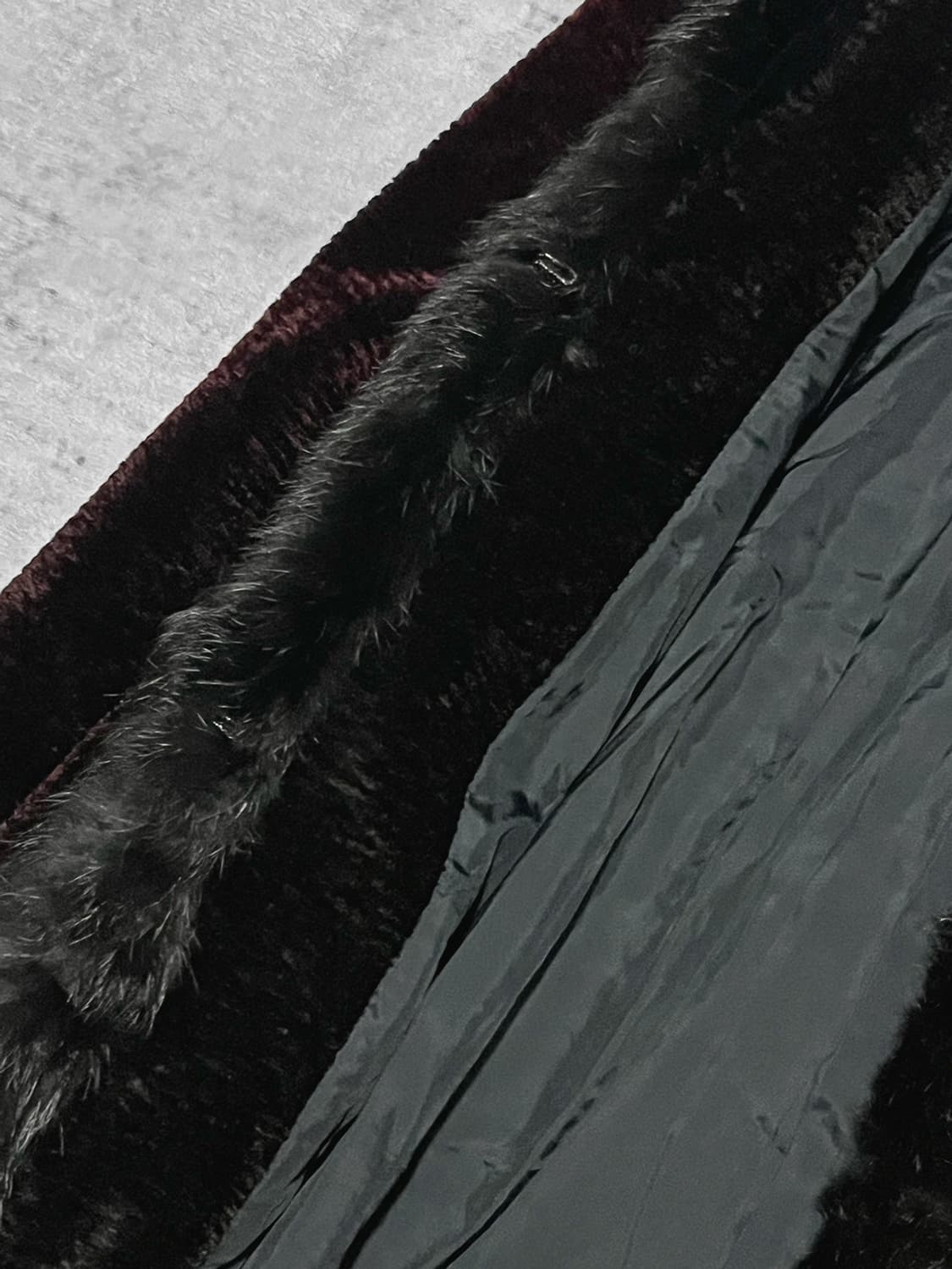 vintage velvet fur coat  상품이미지4