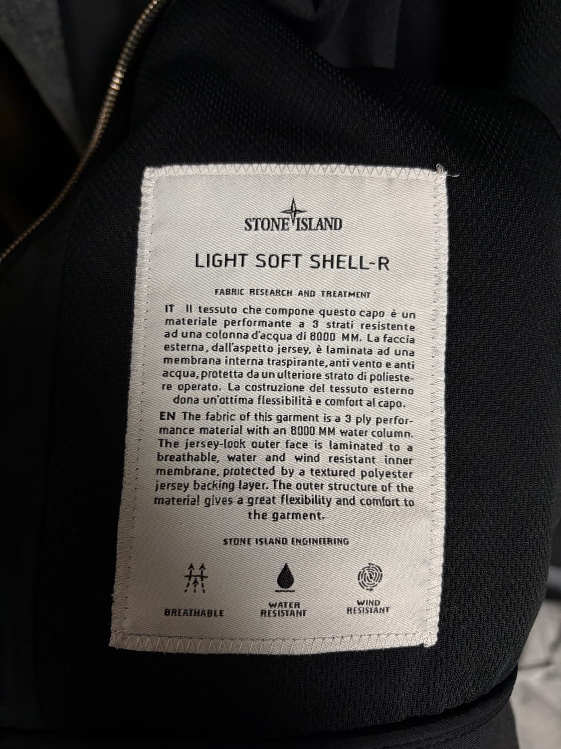 스톤아일랜드 소프트쉘 바람막이 자켓 상품이미지4