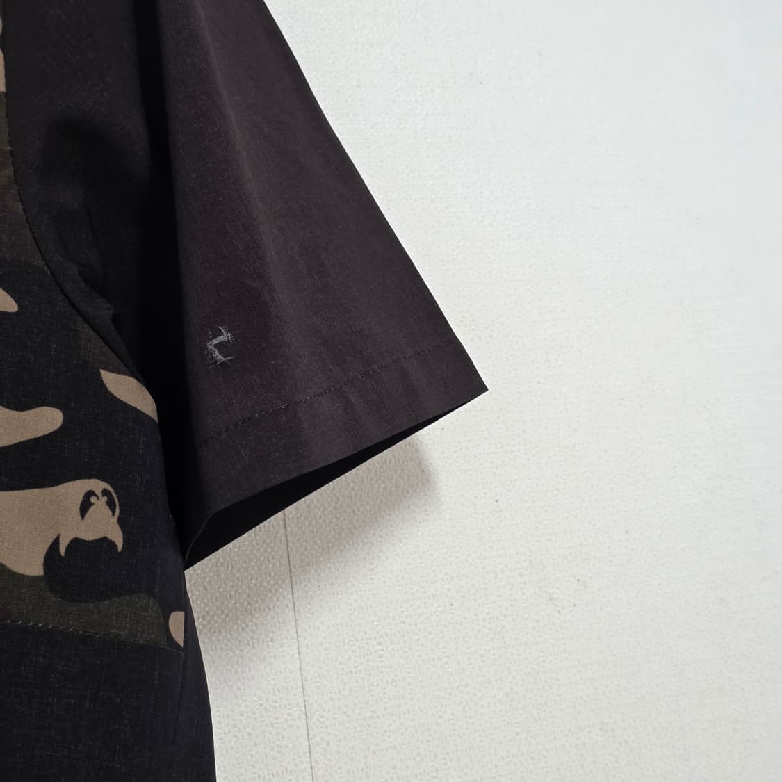 95 WAAC 골프 카모 다크브라운 우븐 반팔티셔츠 상품이미지4