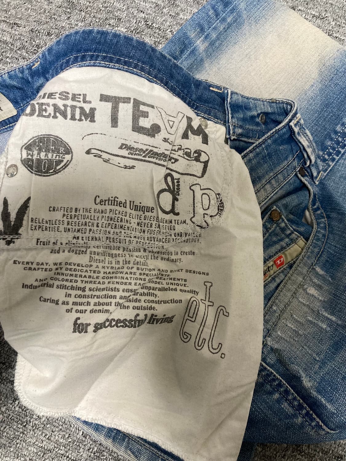 디젤 THAVAR water 008w7 슬림핏 데님 청바지 29/32 상품이미지8