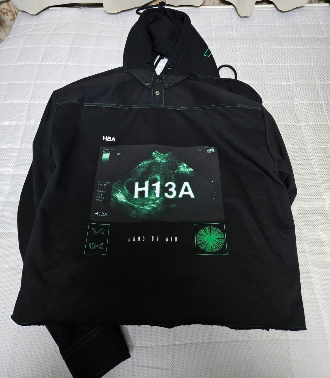 후드 바이 에어 크롭 트러커 자켓 데님 후디 HBA 상품이미지6