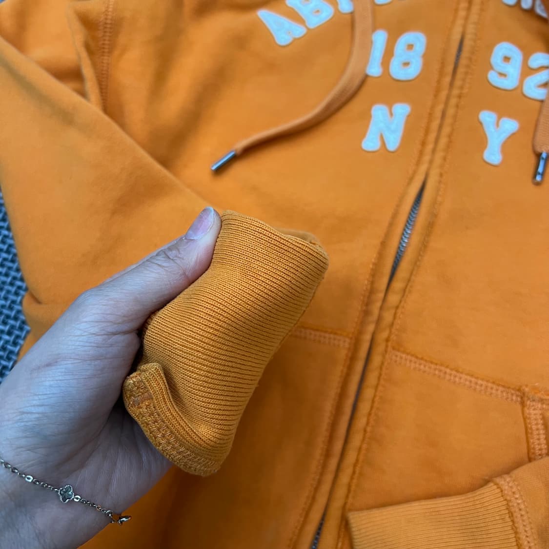 착샷O 아베크롬비 오렌지 후드집업 상품이미지3