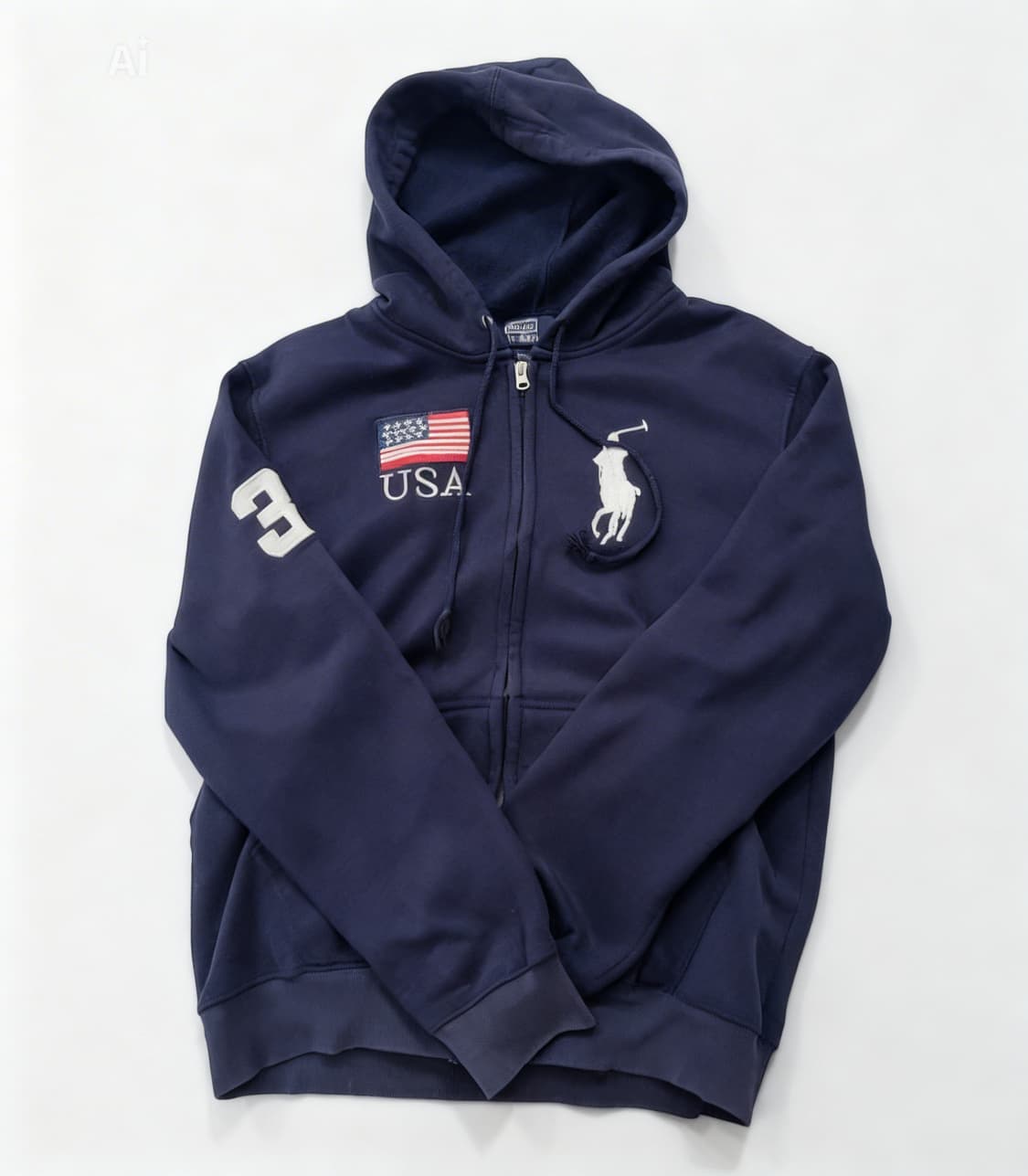 폴로 빅포니 성조기 후드집업 상품이미지1