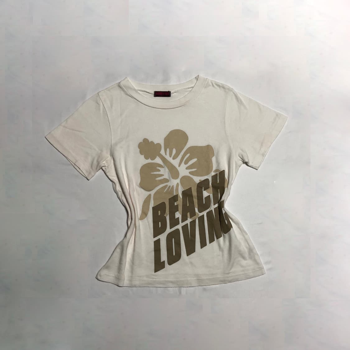 히비스커스 티셔츠 화이트 상품이미지1