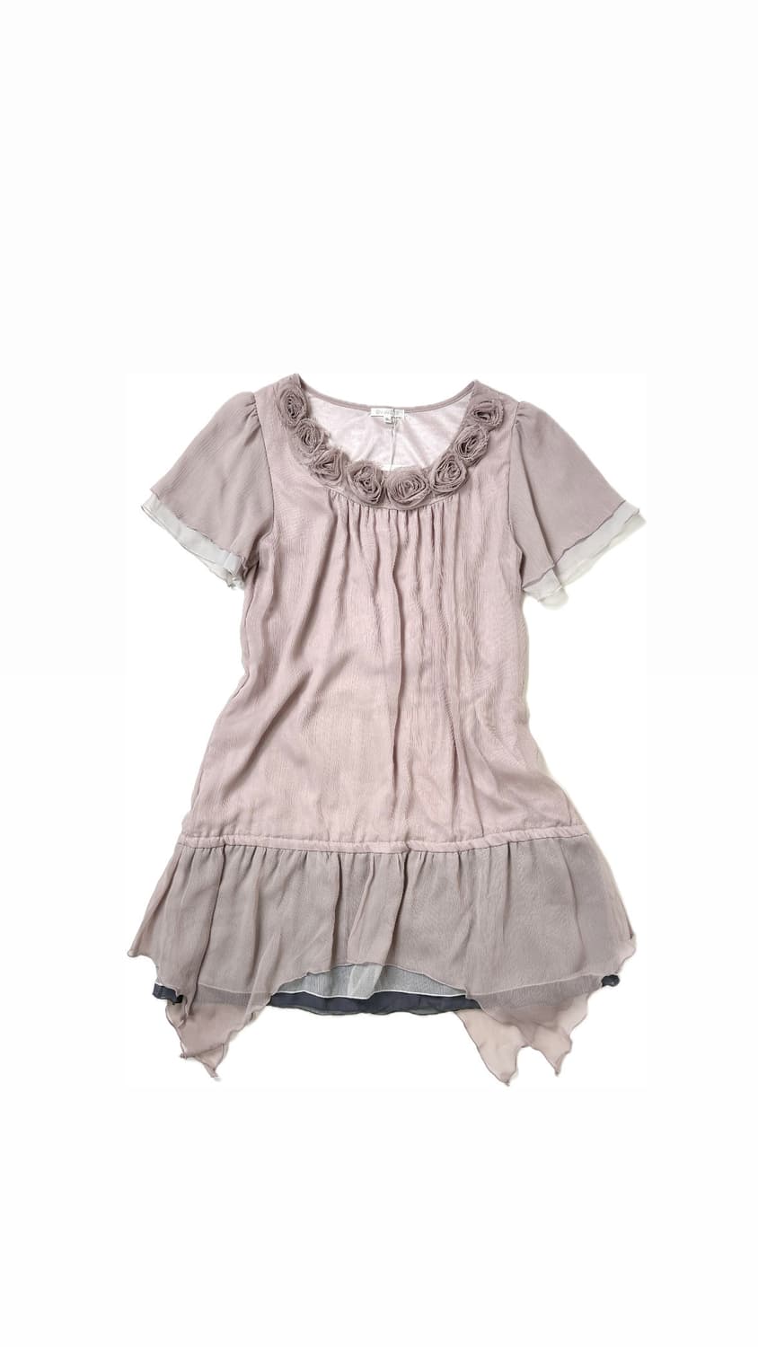 Pink Rose Ruffle Dress 상품이미지1