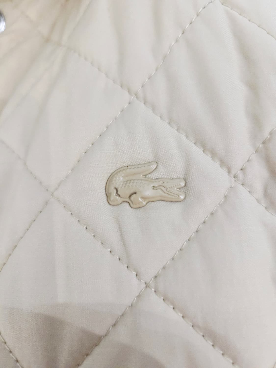 라코스테 우먼스 다이아 퀼팅 자켓 베이지 상품이미지9