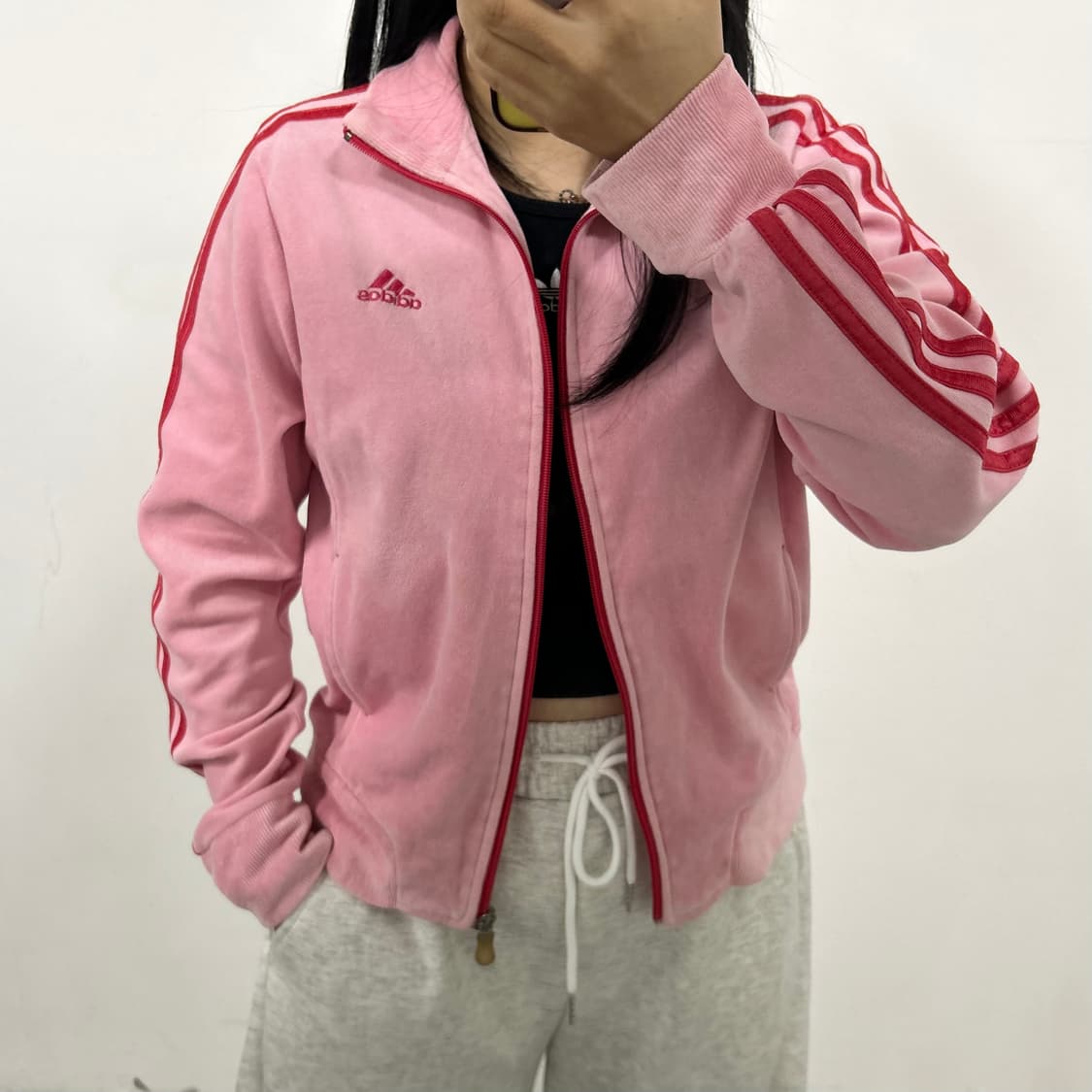 아디다스 딸기우유 벨벳 져지[1510] 상품이미지2