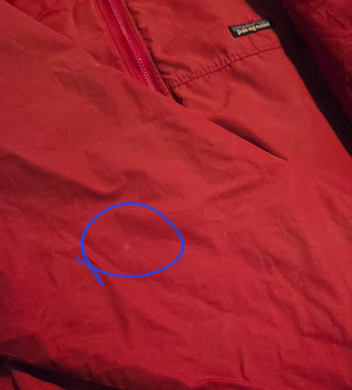 (XL)파타고니아 Usa Faded 신칠라 레드 쉘 봄버 자켓 상품이미지7