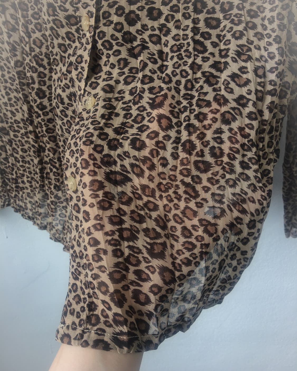 Leopard pattern blouse 상품이미지4