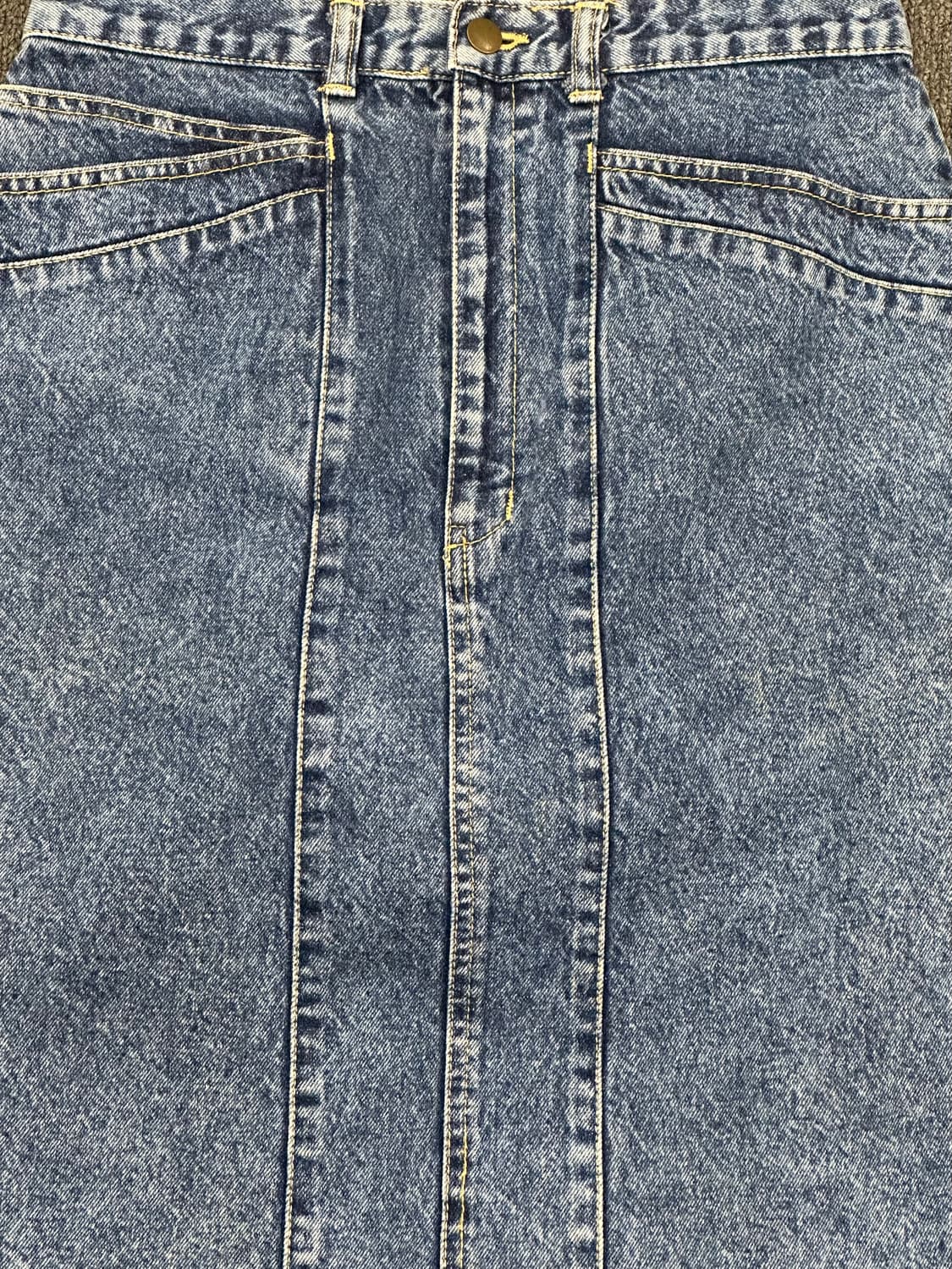 OS)Japanese vintage 데님 미디 스커트 상품이미지2