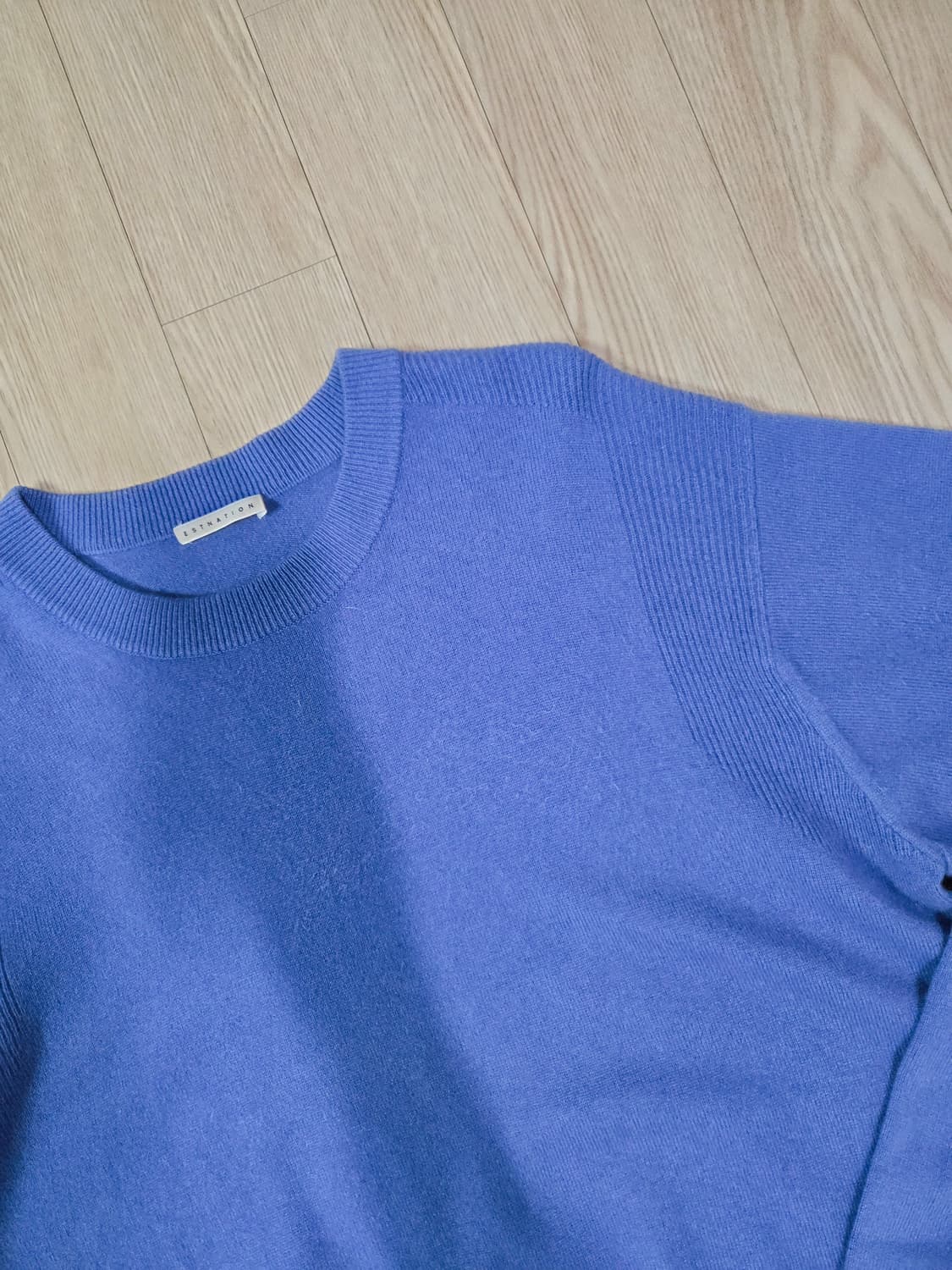 ESTNATION 스카이 블루 라운드 니트 상품이미지4