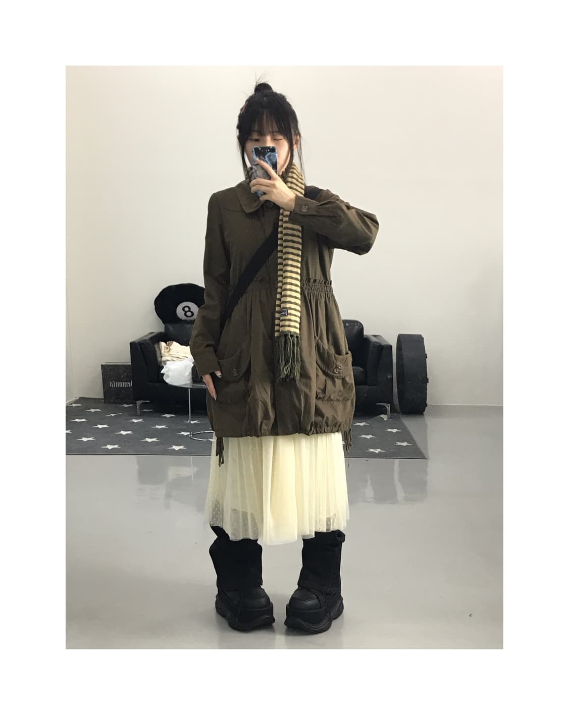 Jpn Brown kitsch mini coat 상품이미지1
