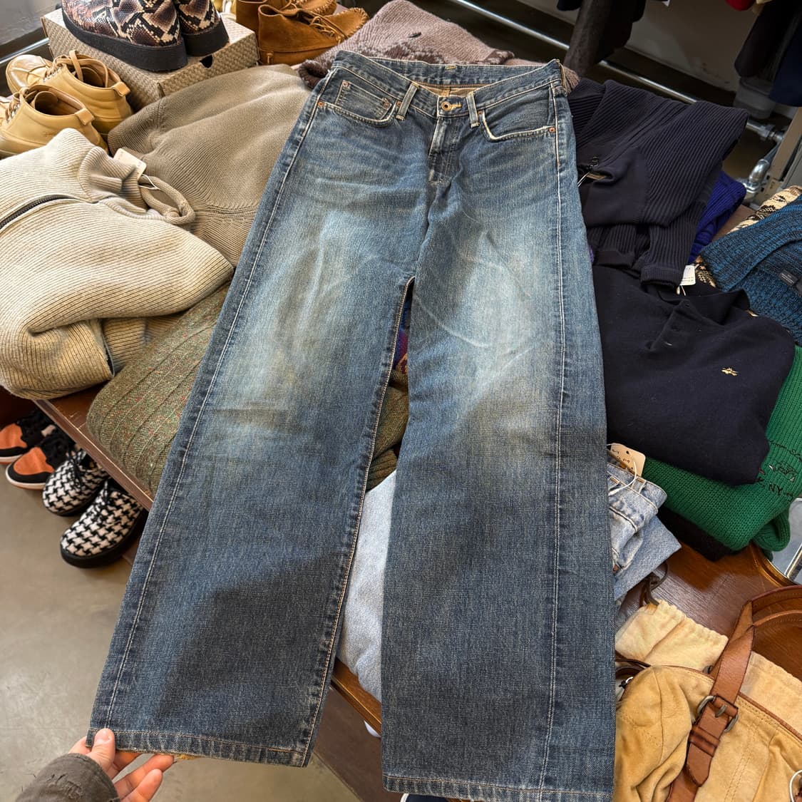 에드윈 505 셀비지 데님 일본 생산 지퍼 플라이 30 상품이미지6