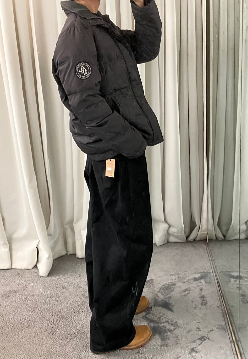 아베크롬비 그레이 패딩 점퍼 M 상품이미지8