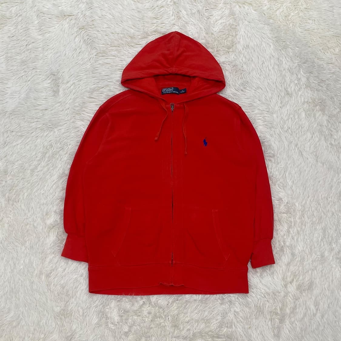 폴로 랄프로렌 포니 로고 후드집업 오렌지 상품이미지2