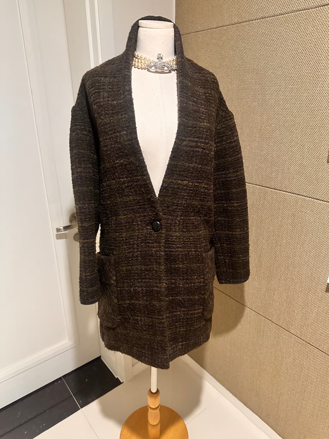 이자벨 마랑 에뚜왈 남녀공용 체크 코트 상품이미지1