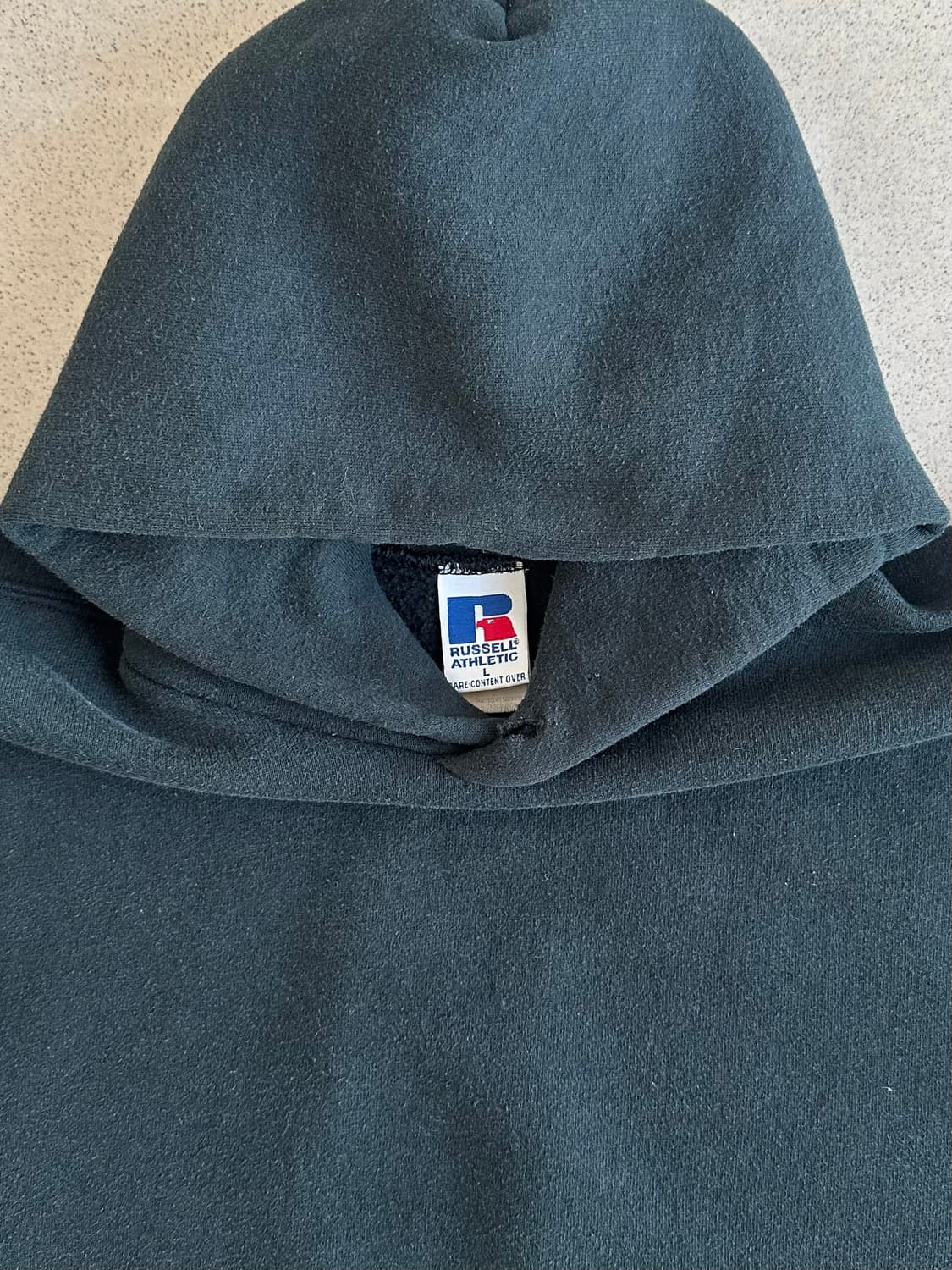 90s 빈티지 러셀 후드 딥그린 L 상품이미지5
