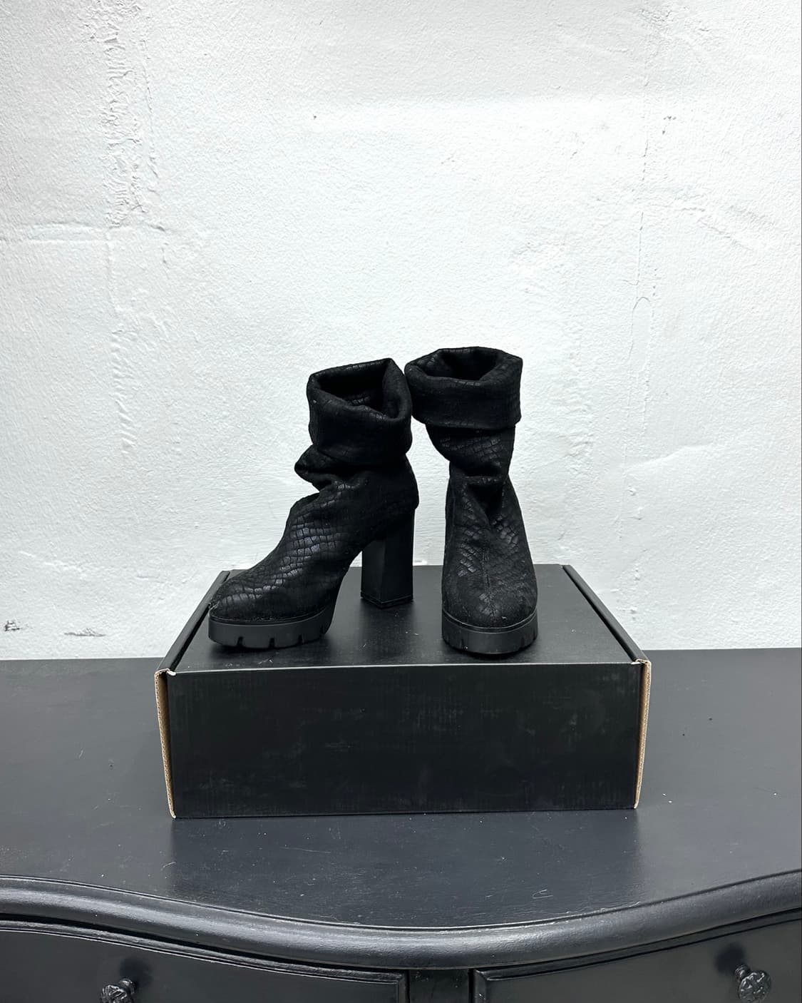 Python coating foldover boots 상품이미지1