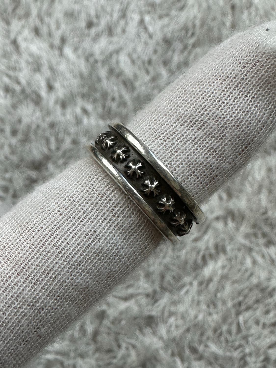 [US 8] 백화점판 정품 크롬하츠 미니플러스링 상품이미지5