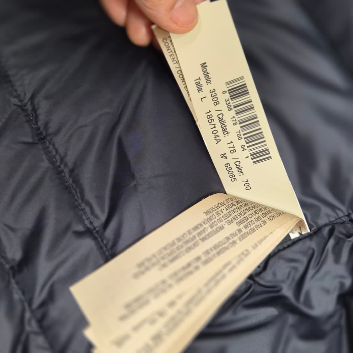 마시모두띠 가죽 배색 다운 패딩 L사이즈 상품이미지9