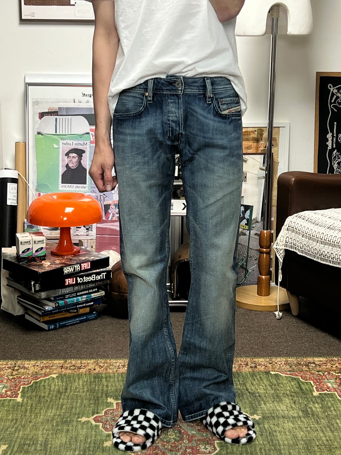 Diesel 디젤 자탄 부츠컷 플레어진 데님 30 상품이미지4