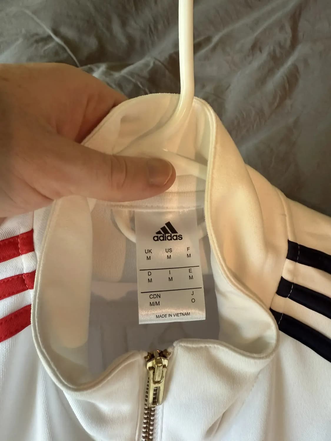 아디다스 x kith 트랙탑 져지 화이트 M 상품이미지3