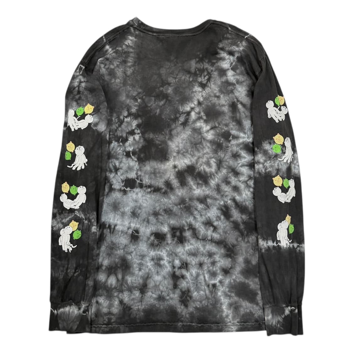 립앤딥 그래픽 고양이 캣 타이다이 롱슬리브 긴팔 티셔츠 XL 상품이미지4