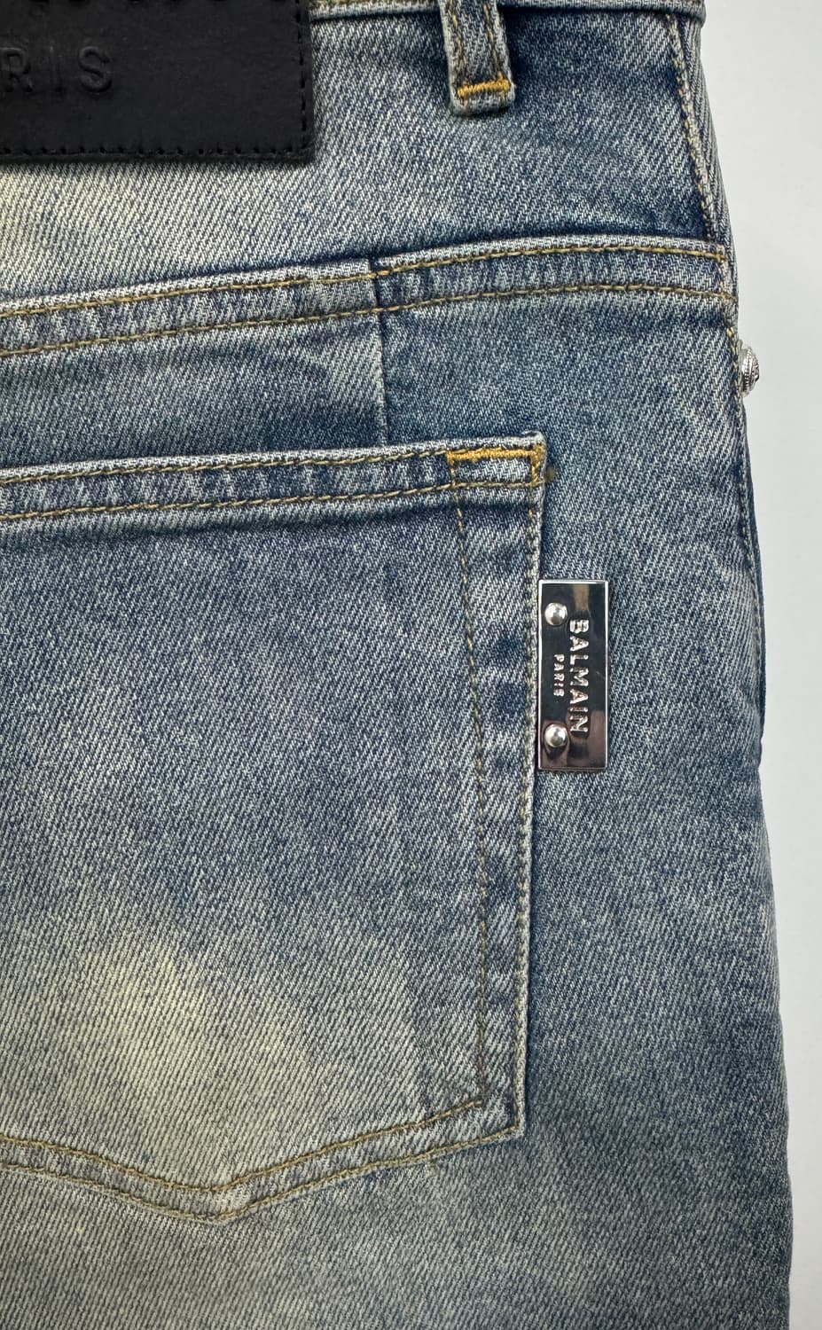 BALMAIN 발망 페이디드 슬림핏 데님 32 상품이미지4