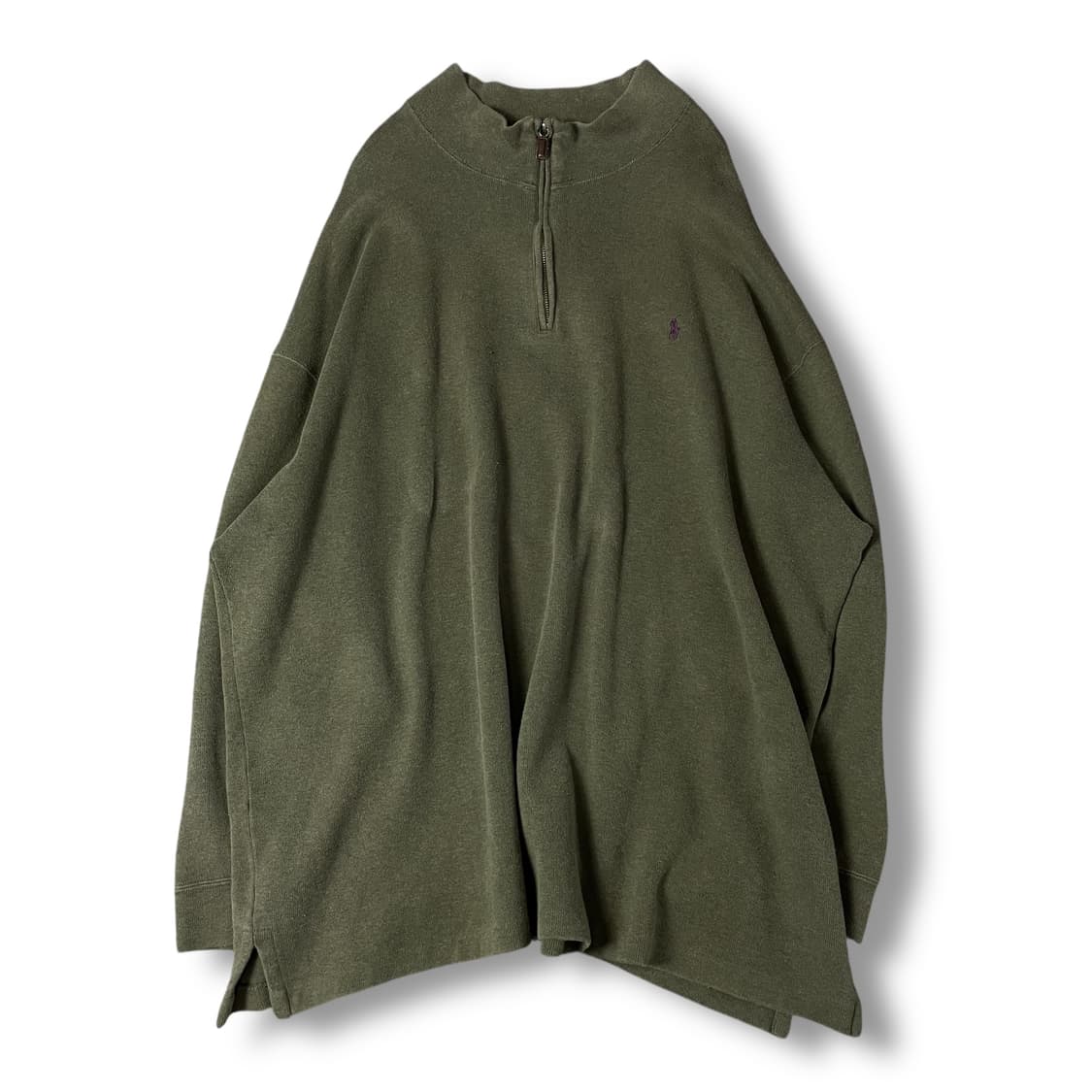 폴로 랄프로렌 퍼플 포니 카키 롱 니트 4XL 상품이미지1