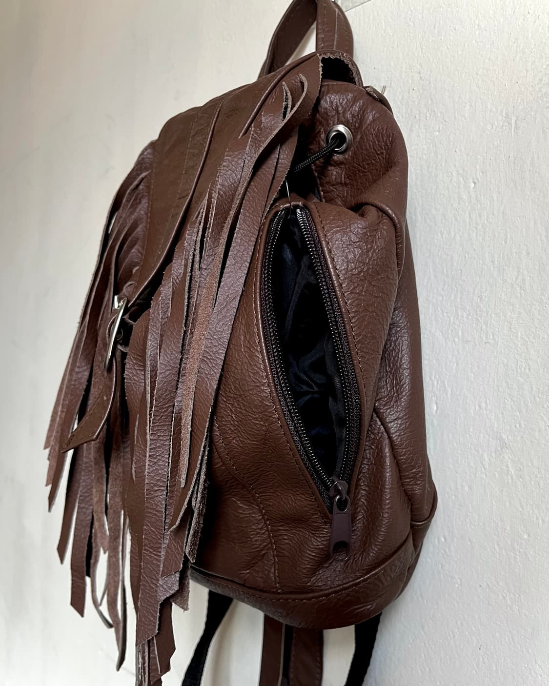 1980-90s Sercal Leather Fringe 2-Way Bag 상품이미지6