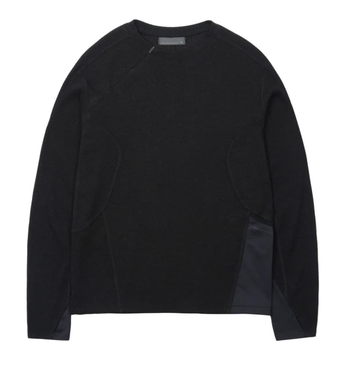 [1]산산기어 리브드 롱슬리브 블랙 상품이미지1