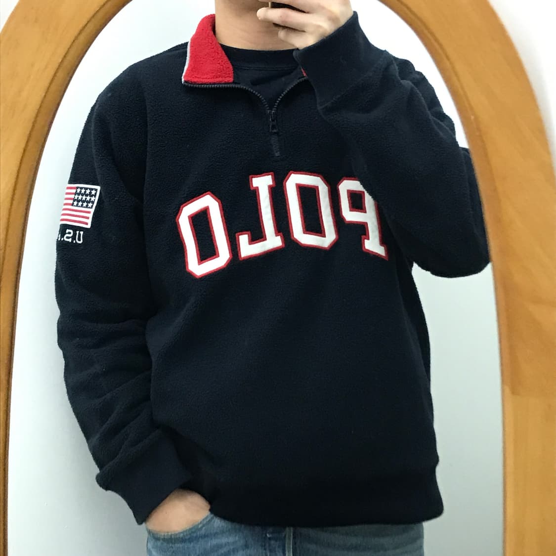 폴로랄프로렌 POLO 로고 후리스 반집업 자켓 남성 110 상품이미지7