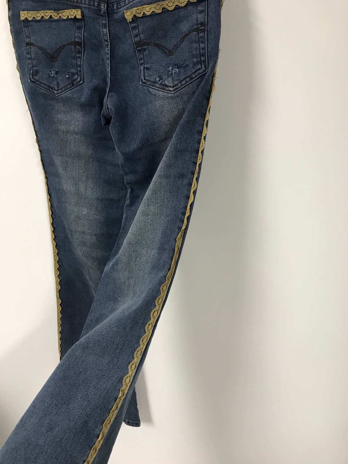 빈티지 레이스 부츠컷 데님팬츠 상품이미지7