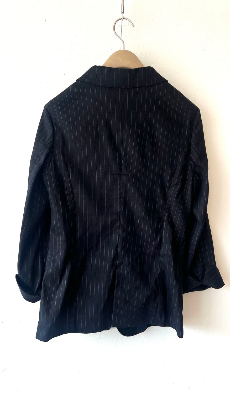 띠어리 여성 블랙스트라이프 린넨자켓 싱글자켓 상품이미지3