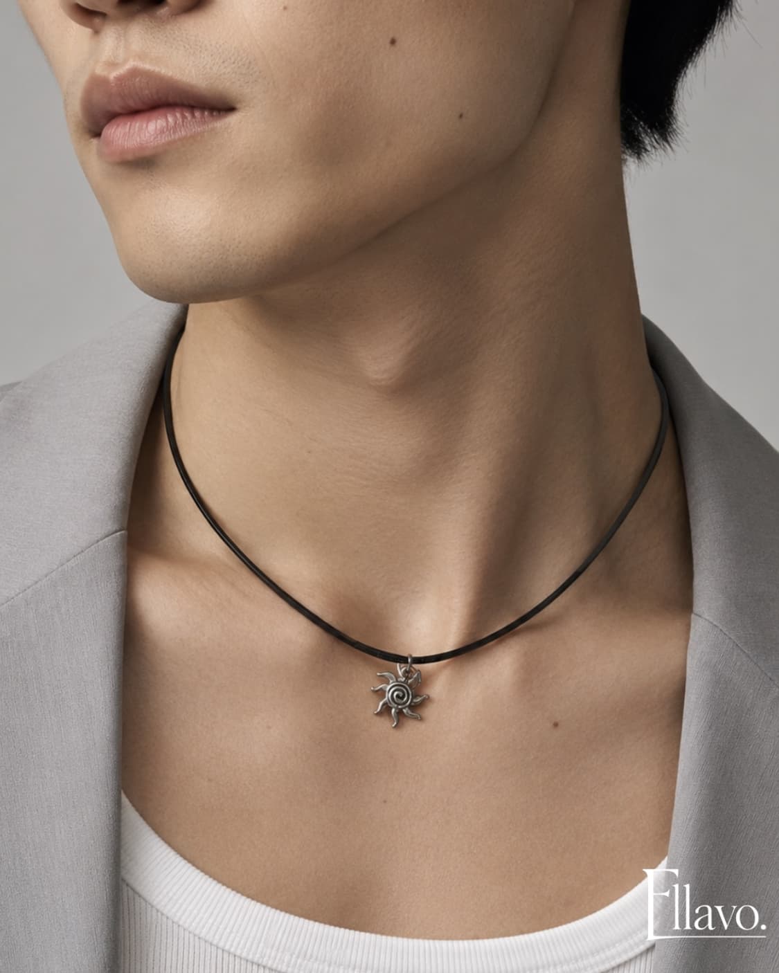 Ellavo sunstone rope necklace 상품이미지1