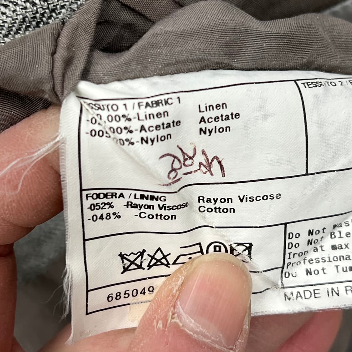 아르마니꼴레지오니 린넨 블레이저 s09883 상품이미지8