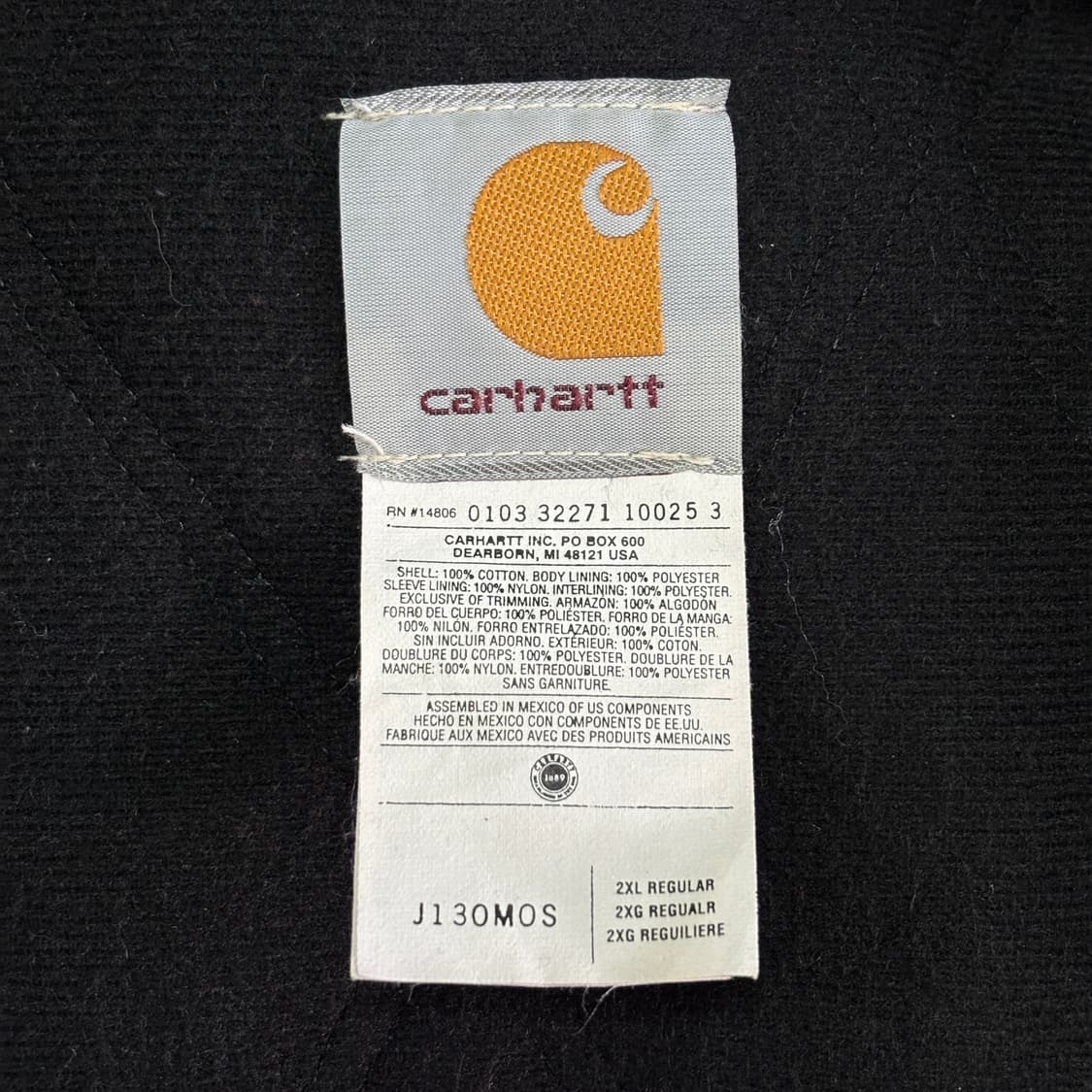 빈티지 칼하트 J130 액티브 자켓 mos 상품이미지4