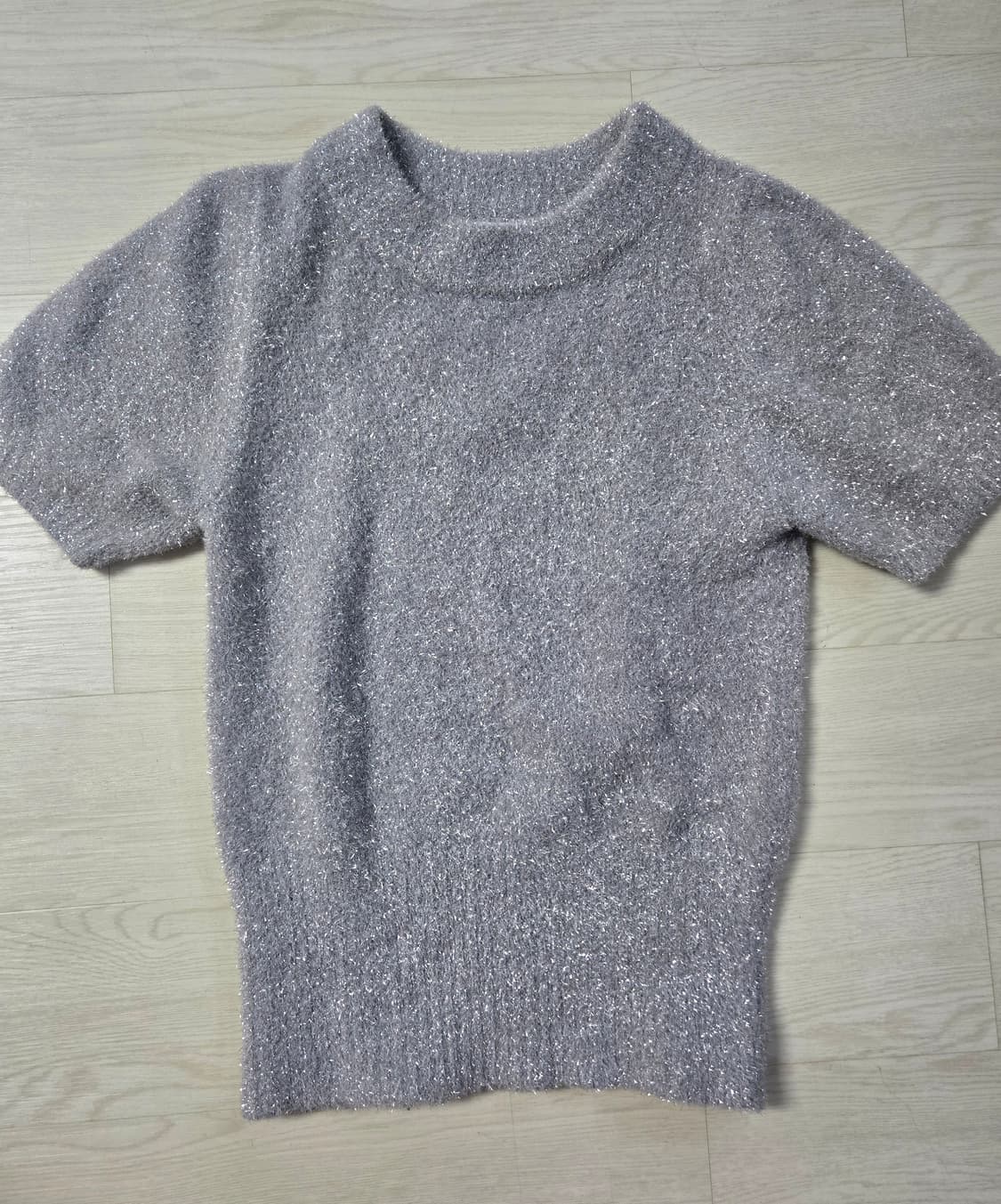 Mecre 글리터 반팔 니트 상품이미지4